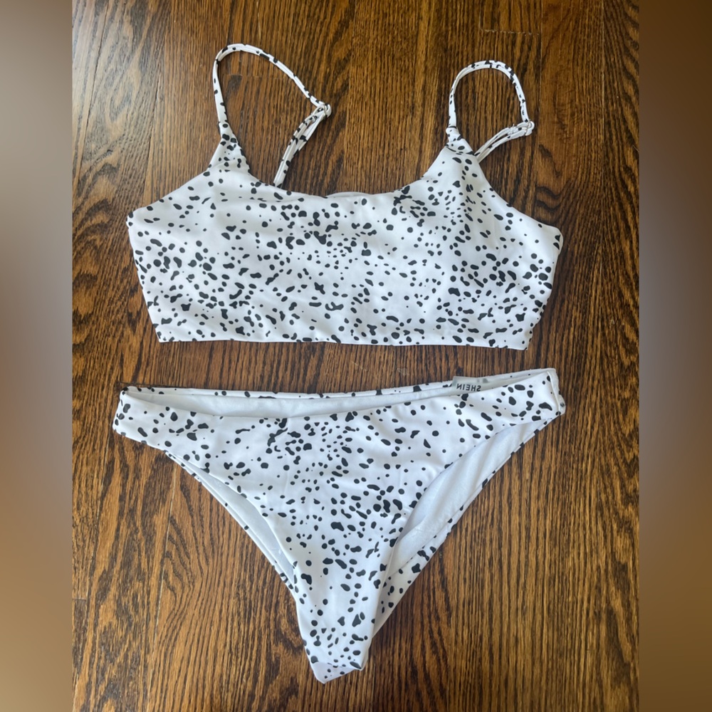 Black and white bikini